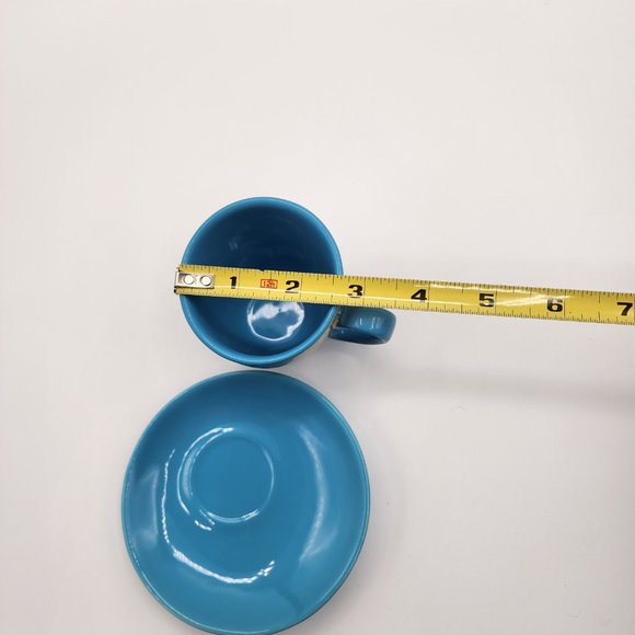 GdP Giordano di Ponzano Italy Modern Cup Saucer Bright Geometric Mosaic Sunburst - Picture 10 of 12